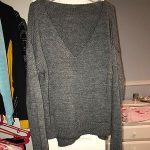 Thick grey sweater